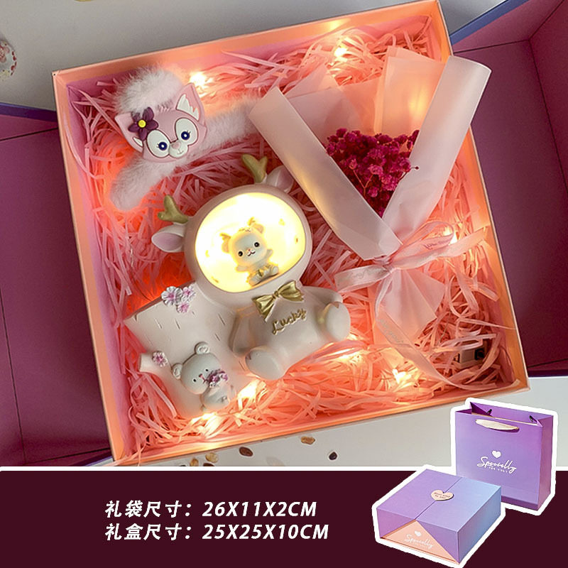 Bella Pen Lantern+Star Flower Bouquet+Belle hairpin
