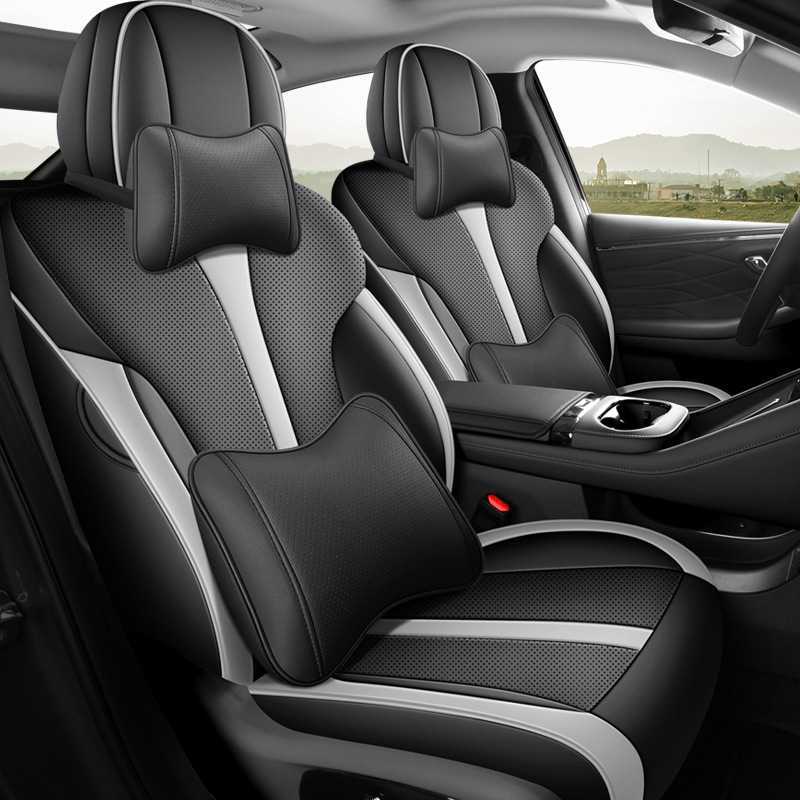 Modelə uyğun (Original) oturacaq örtükləri — Aion Car Seat Cover - night-shadow-black-gray-deluxe-ut