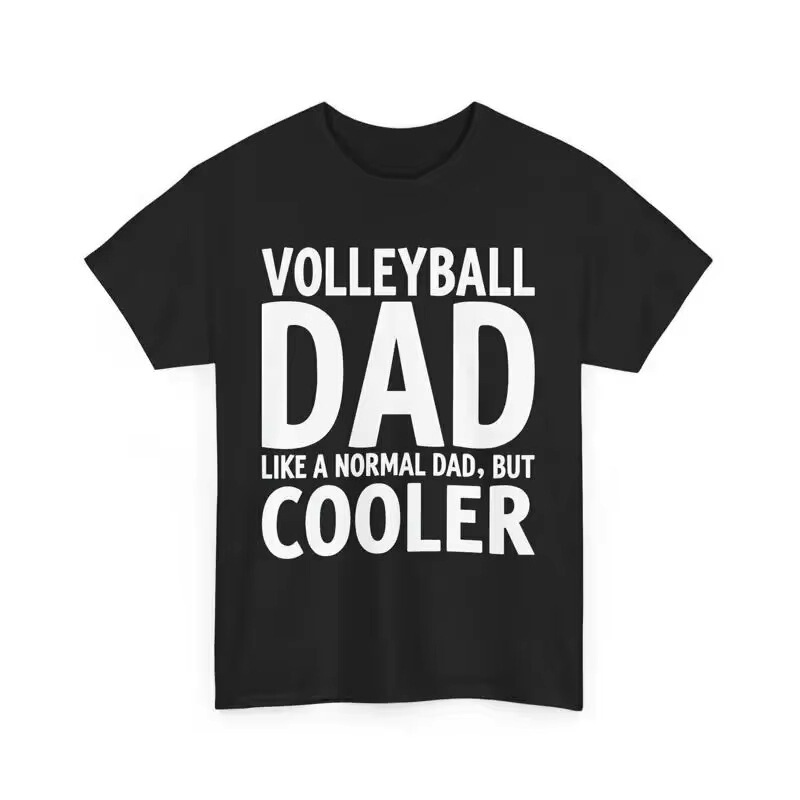 Cross-Border European and American Trendy Men's T-Shirts, a More Masculine Style Like a Regular T-Shirt, a Dad-Style Volleyball-Themed Men's Short-Sleeve T-Shirt Cross-Border European and American Trendy Men's T-Shirts, a More Masculine Style Like a Regular T-Shirt, a Dad-Style Volleyball-Themed Men's Short-Sleeve T-Shirt