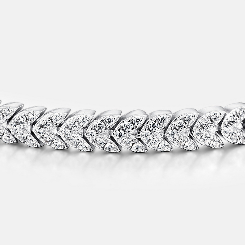 Transfronterizo nuevo S925 plata esterlina con incrustaciones de diamantes brillantes pulsera de los hombres y las mujeres de Europa y América marca de moda hip hop joyería regalo de cumpleaños