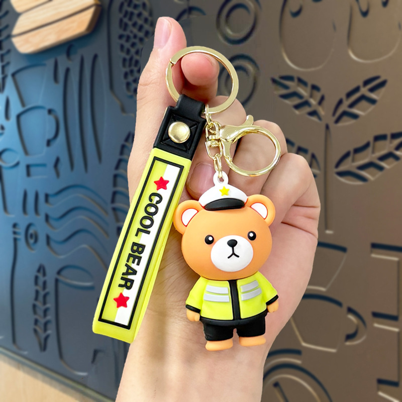 Llavero de dibujos animados de Sanrio con diseño de perro de orejas grandes, colgante, adorno de llavero de Kuromi, artículos pequeños, pequeño regalo