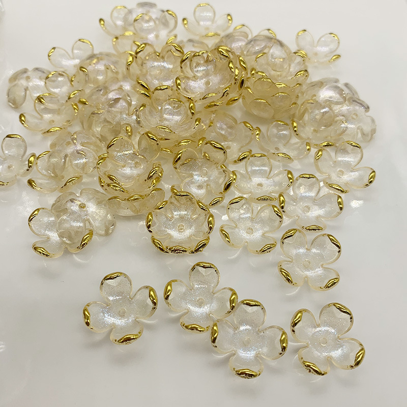 Acrylic 14mm Hot Stamping Petals Fine Glitter Four-Petal Flower Handmade DIY Clothing Hair Accessories Hairpin Jewelry Accessories Materials Acrylic 14mm Hot Stamping Petals Fine Glitter Four-Petal Flower Handmade DIY Clothing Hair Accessories Hairpin Jewelry Accessories Materials