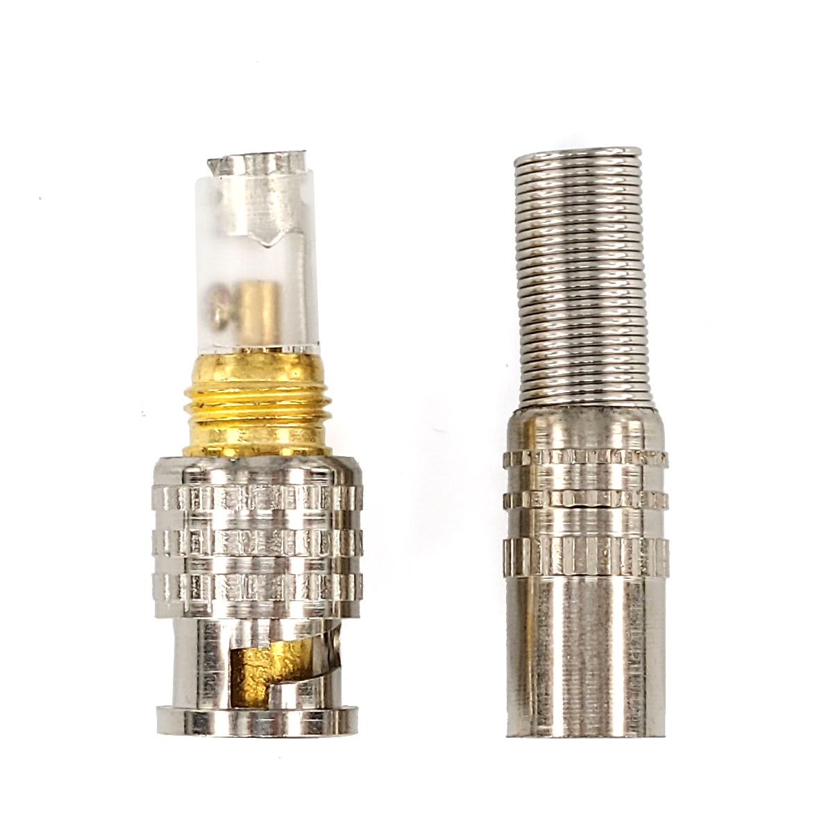 厂家现货供应优质全铜芯镀金免焊焊接BNC公头美式BNC免焊公头Q9头