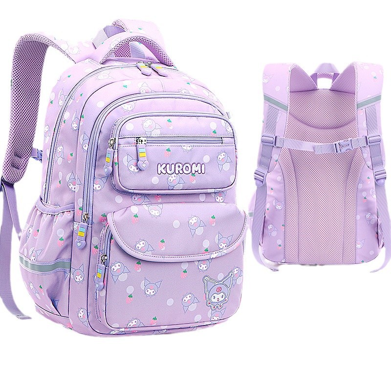 Nueva mochila de Hello Kitty, escuela primaria, niña, grado 1-3-6, protector de columna, niña, niño, niña, primer grado, ultraligero