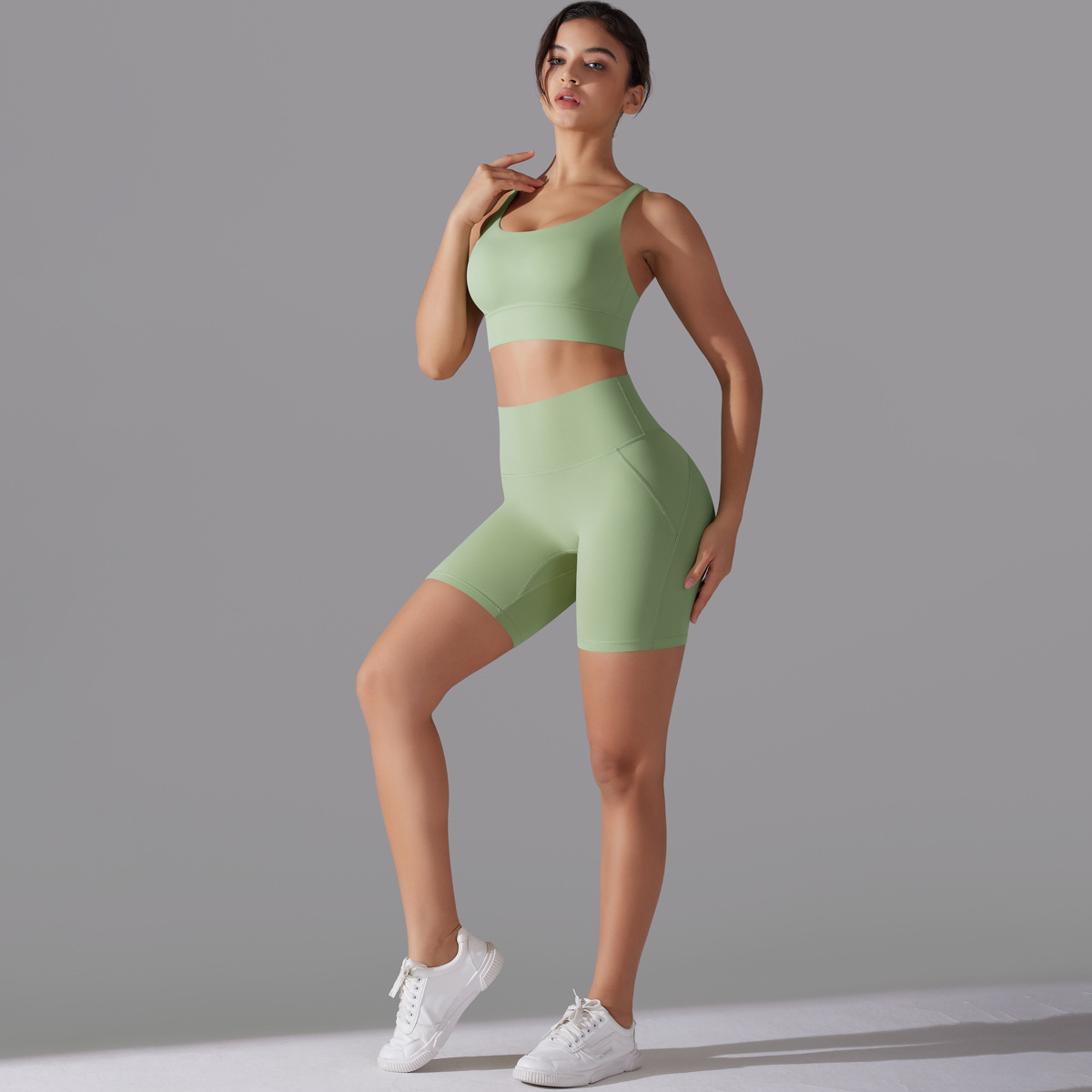 Nuevo sin pantalones interiores, tres puntos, ropa interior deportiva cruzada, ropa interior de fitness, ropa de yoga