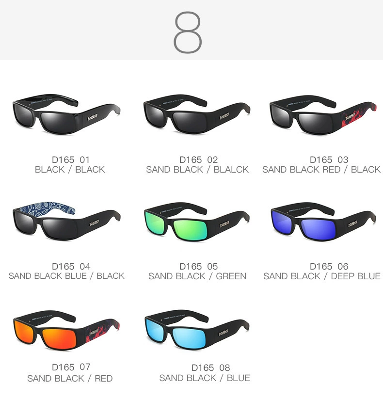 Dubry новые поляризованные пленочные очки с покрытием, очки спортивные, driving sunglasses Gothic стиль D165