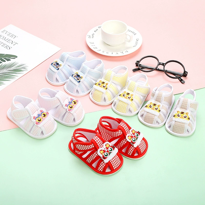 От 0 до 1 года детская обувь летние сандалии на мягкой резиновой подошве обувь для малышей 3-6-12 месяцев обувь для новорожденных мальчиков и девочек