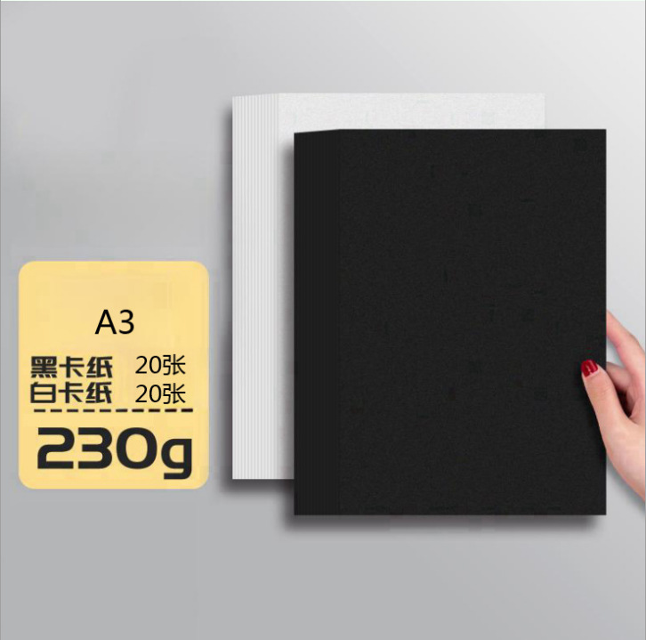 Cartón negro al por mayor pintura retro grueso estilo antiguo tarjeta negra embalaje decorativo fondo clásico hecho a mano cartón duro