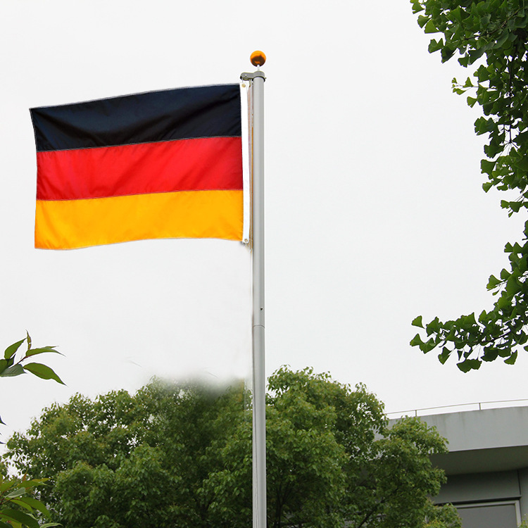 广告旗杆配件 45度旗杆底座 不锈钢杆身 金属杆头 旗帜可定