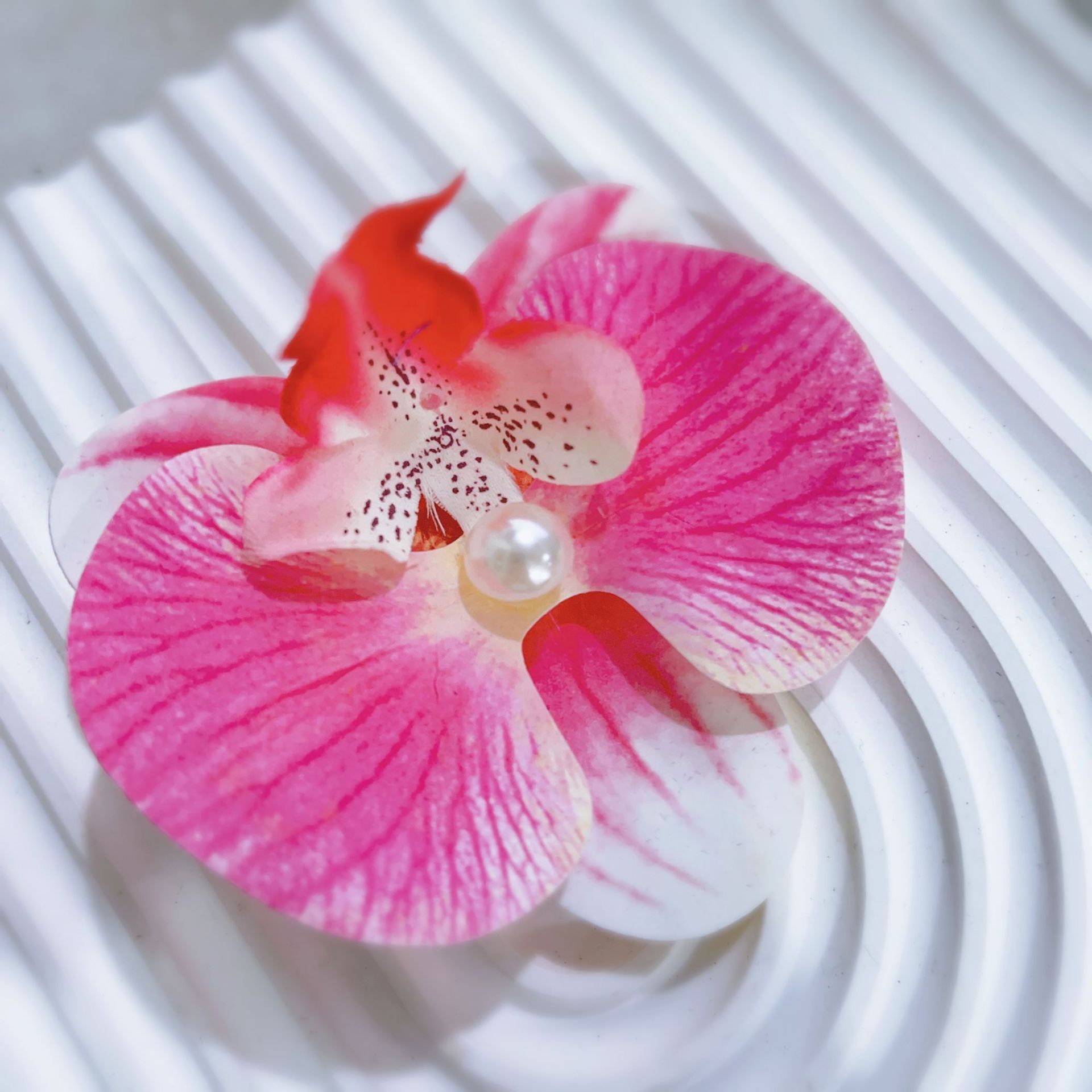 Flores biónicas mariposas orquídeas abrazadera para el cabello de mujer atmósfera sen sensación de cabello de flores bordes laterales abrazadera para el cabello de flores frisa abrazadera para el cabello de mujer image 10