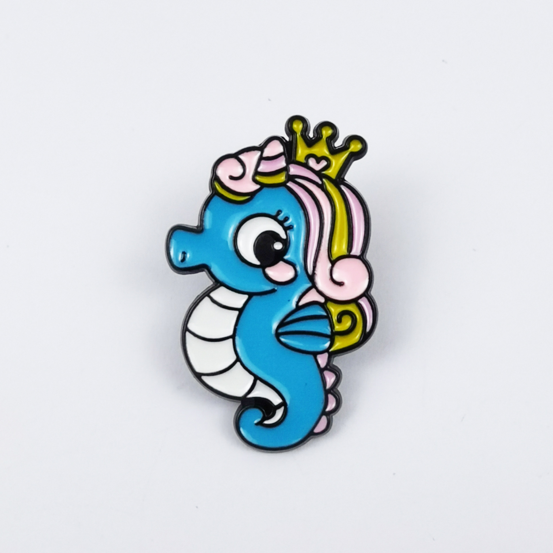 Insignia creativa de animales marinos Dibujos animados linda forma regalo joyería broche transfronterizo ins metal ropa collar
