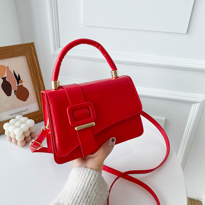 Simple Bag Women's 2022 Spring European and American New Arrival Portable Cambridge Bag Candy Color Stylish Fashionable Crossbody Shoulder Bag Simple Bag Women's 2022 Spring European and American New Arrival Portable Cambridge Bag Candy Color Stylish Fashionable Crossbody Shoulder Bag