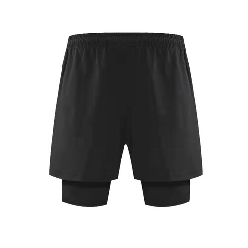 Cross-border new men's western style running shorts with lining anti-peep fitness training pants