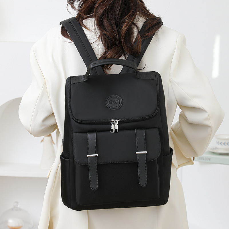 Mochila de nailon, tendencia de la moda femenina, estudiantes universitarios, escuela secundaria, escuela secundaria, mochila escolar, mochila para computadora de viaje de gran capacidad