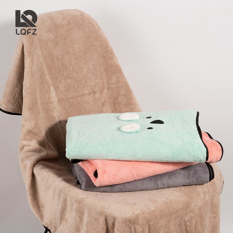 Toalla de baño coral vellón adulto engrosado fuerte absorbente de secado rápido lindo Toalla de baño Bebé Hogar regalo Toalla de baño al por mayor