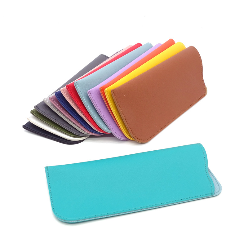28g Weight Glasses Pouch Classification Pu Leather Material Solid Color Pattern Unisex Gender Simple Style Style Simple Style Solid Color Pu Leather Unisex Glasses Pouch 6