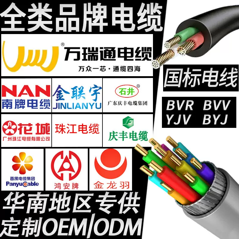 kvvp电缆线yjv电缆国标rvv纯铜bvr铜芯yjlv家用家装zcyjv电线厂家