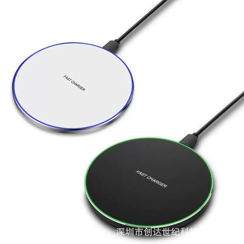 无线充电器15W/ 30W/ 50W塑料材质快充圆盘100W适用苹果华为三星