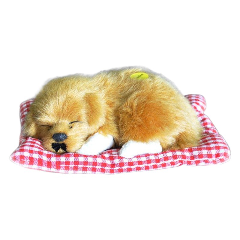 Alfombra de tela de simulación puede llamar perro puede llamar simulación dormir perro decoración juguete regalo lindo novela regalo lindo tesoro