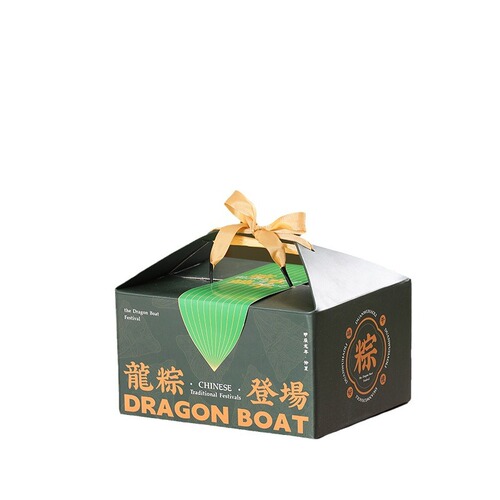 2024 Dragon Boat Festival Gift Box Zongzi Packaging Box Corrugated Hand-held Gift Box for Gifting General Use Corporate Gifting Dragon Boat Festival Packaging