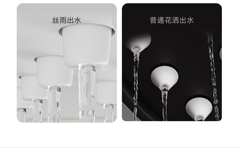 The same cream-style white children's shower head set as the big brand, pressurized headless shower, home shoulder shower, back shower and bathing undefined