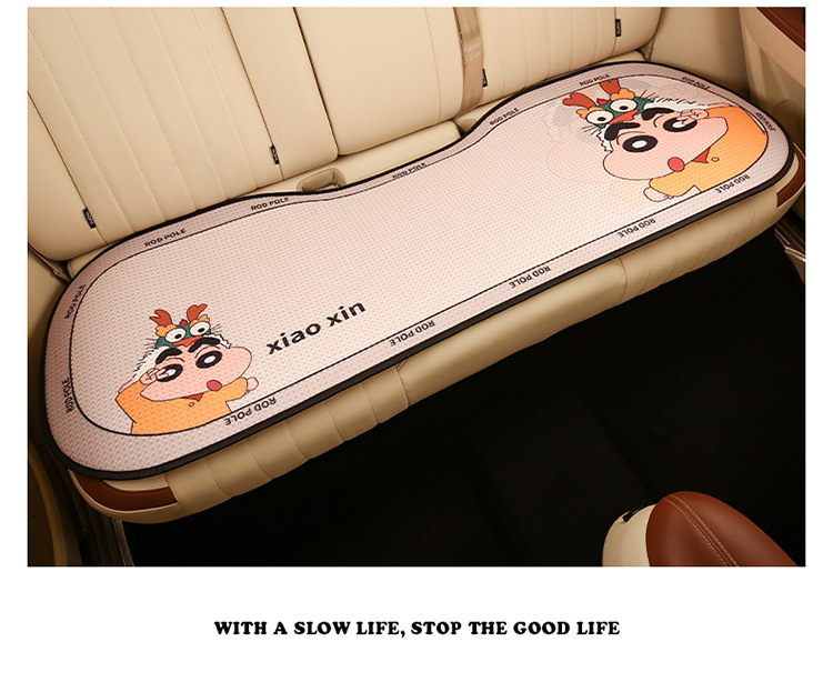 Car seat cushion four seasons universal cartoon seat cushion girl car seat cover fabric new seat cover half non-slip