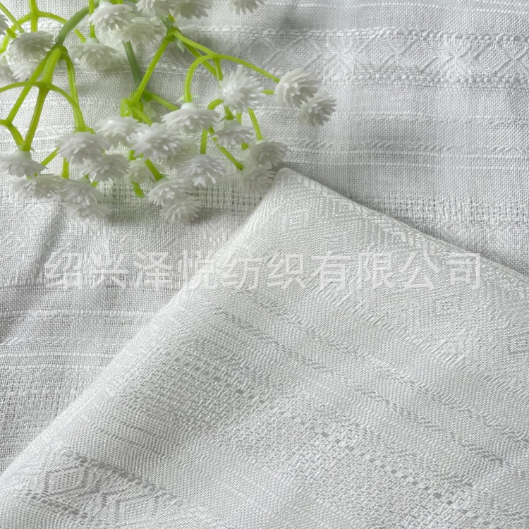 人棉提花布 汉服旗袍面料连衣裙吊带衫衬衣家居服 床单桌布眼镜布