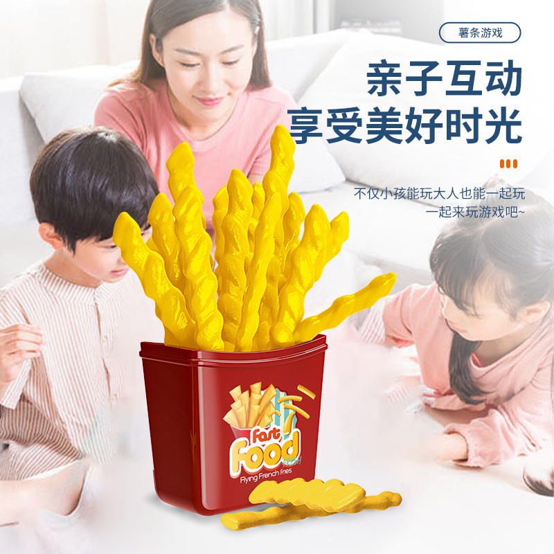 Juegos de mesa multijugador juegos de fiebre de papas fritas interactivas, fiesta familiar, máquina de patatas fritas rebotantes