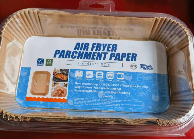 Freidora de aire de papel de absorción de aceite pastel de vapor barbacoa para hornear barbacoa almohadilla a prueba de aceite impermeable anti-stick de alta temperatura de papel resistente