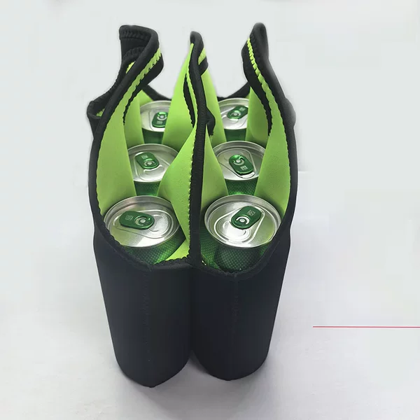 Manufacturer's In-Stock Neoprene Multi-Bottle Carrier Beer Bottle Holder Tote Insulated Bag 6-Pack Beer Bottle Storage Bag