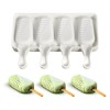 Factory direct selling DIY silicone ice cream mold four -connected popsicle ice cream mold three -lid built pop popsicle mold