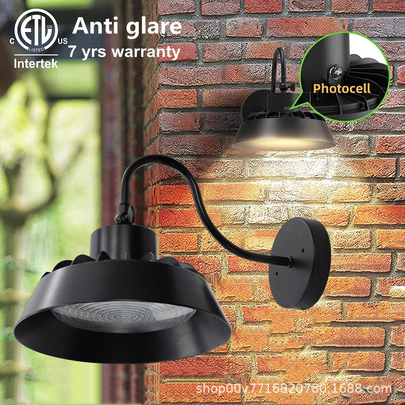F factory wholesale price 180 degree angle anti-glare led outdoor gooseneck barn light wall light door headlight 70w