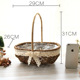 Large wicker flower basket