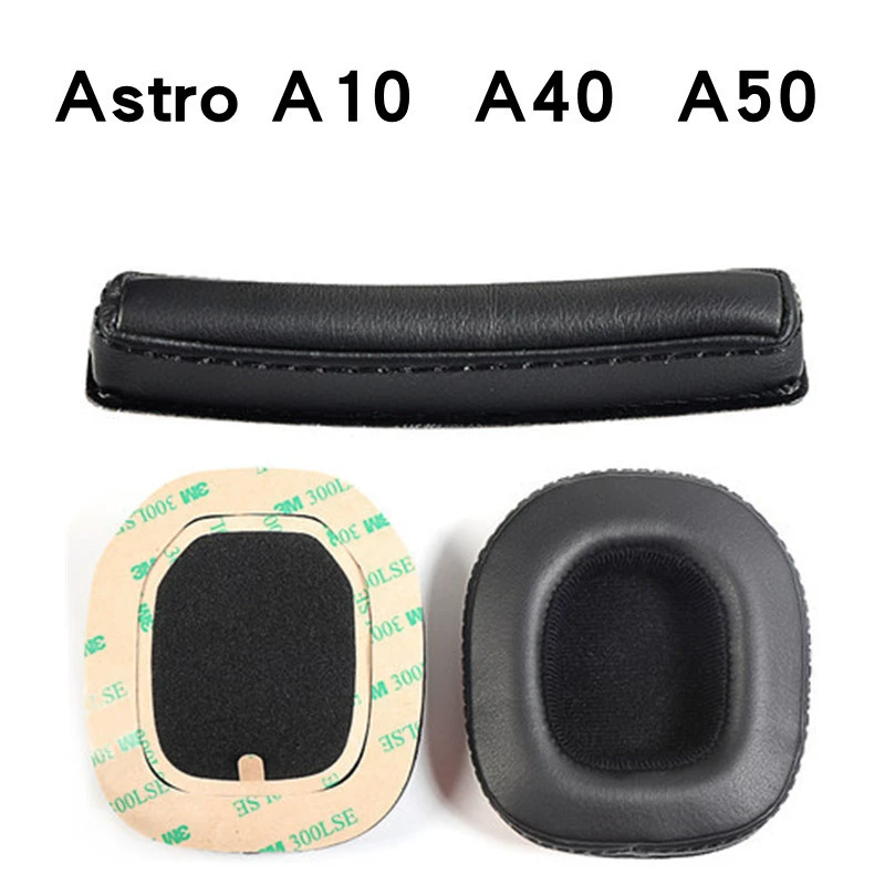Suitable for Logitech Astro A10 earphone cover A40 sponge cover A50 flannel earmuff e-sports game head beam ear pad