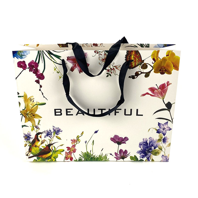 饰品手提袋卡通清新礼品袋纸质手提纸袋礼物袋送礼现货袋子服装店