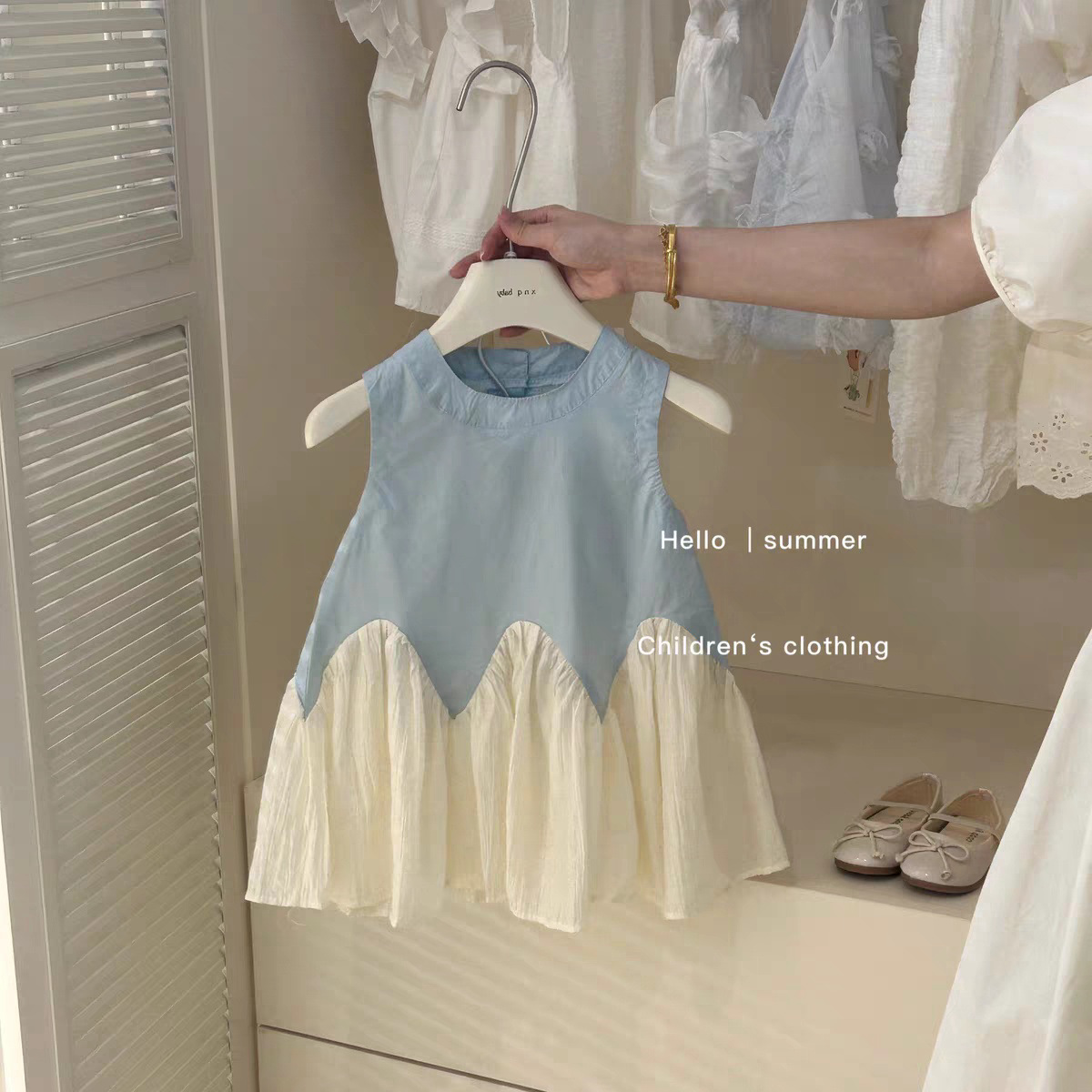 【Colección de Vestidos para Bebés Sweet Little Sister】Ropa Infantil Vestidos Elegantes de Verano para Niñas Venta al por Mayor Vestidos de una Pieza Dropshipping de Moda