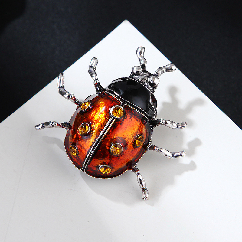 smalto sette stelle coccinella spilla abito femminile spilla moda temperamento colletto cardigan fibbia retro corpetto accessori_voghion.com