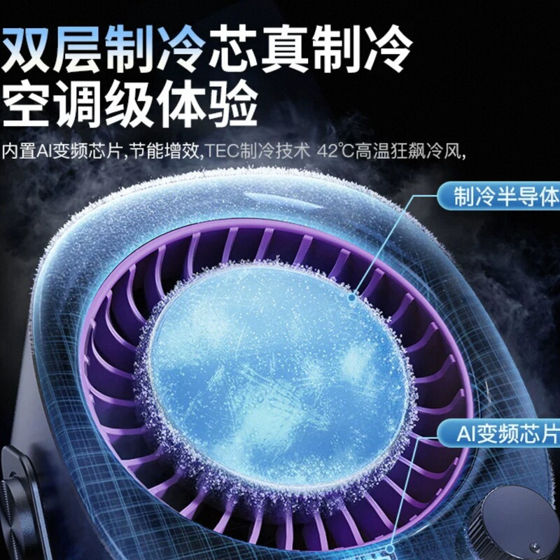 新製品Soip冷風循環ファン小型扇風機静音オフィスデスクトップ2025新型家庭用デスクトップ空調|undefined