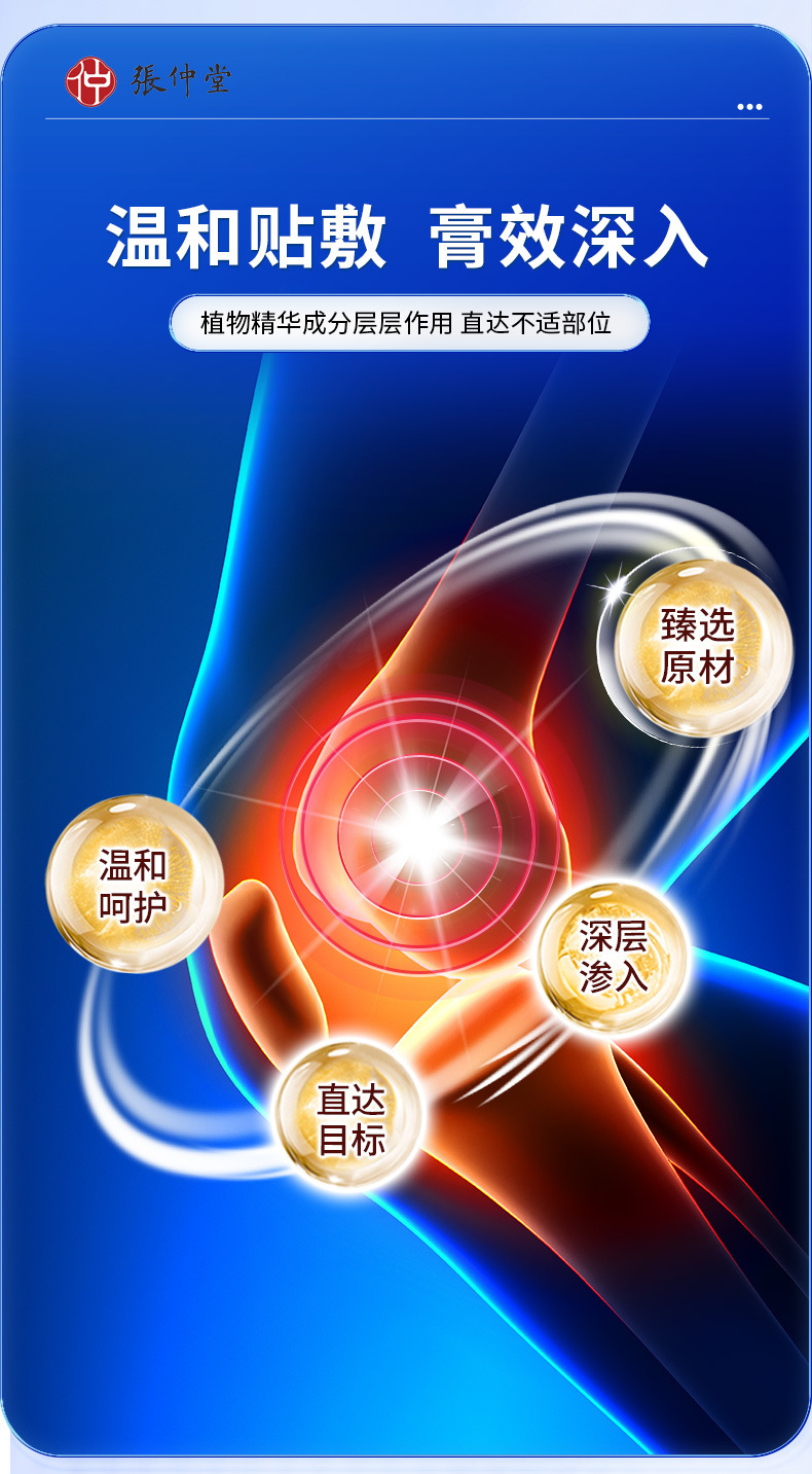 Li Shizhen Bio-Glucosamine Chondroitin Elastic Patch, Mugwort Penetrating Cartilage Patch, Glucosamine Nutritional Patch detail image