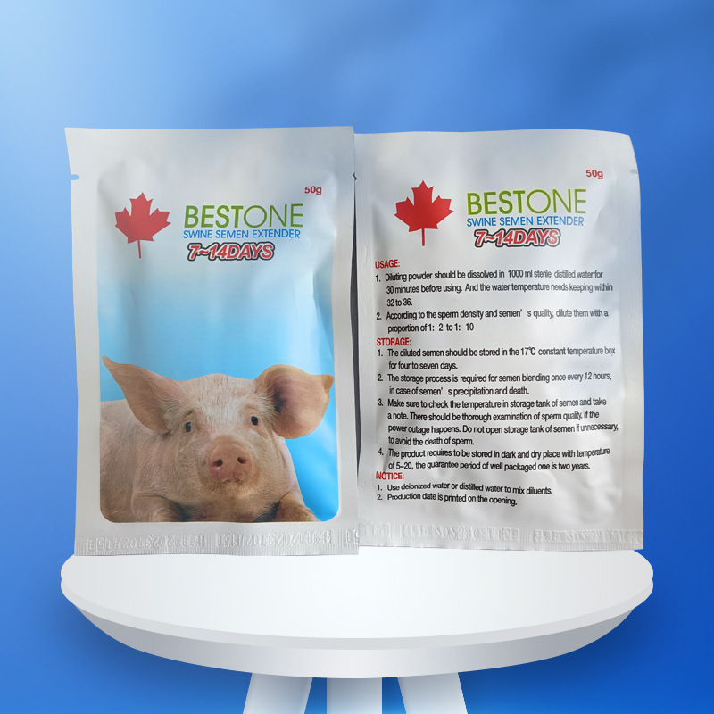 Polvo de dilución de suspensión canadiense, conservador de semen de inseminación artificial a largo plazo para cerdos, polvo de dilución de semen de cerdo