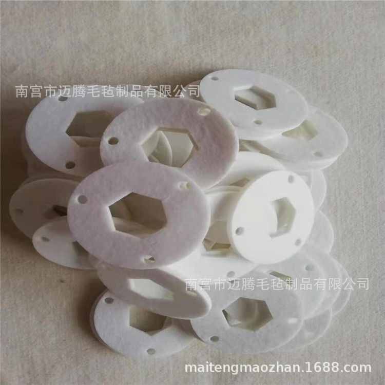 羊毛毡垫 不织布毛毡垫 带胶毛毡垫 防尘毛毡垫  双面胶异形垫片