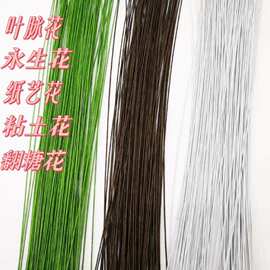 26号花艺铁丝40CM细铁丝材料满天星铁丝花叶脉枝干纸藤花皱纹压花