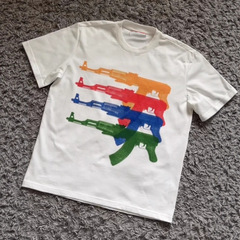 ヨーロッパとアメリカのクロスボーダーy2kプリントTシャツ半袖ラウンドネックトップパーソナライズされたダークレトロトレンドINSルーズヒップホップTシャツ