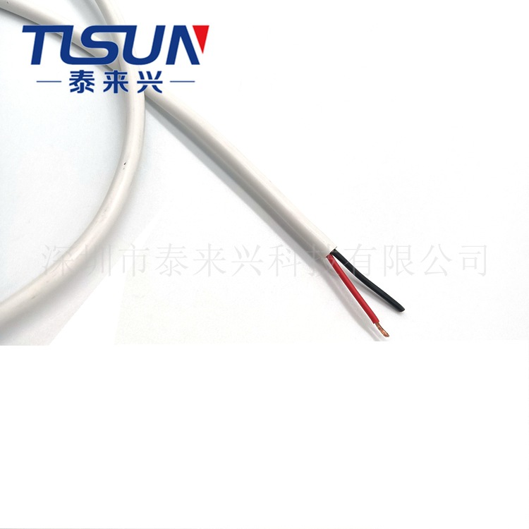 美标线 UL758 2464 2X20AWG 300V 白色护套 裸铜导体