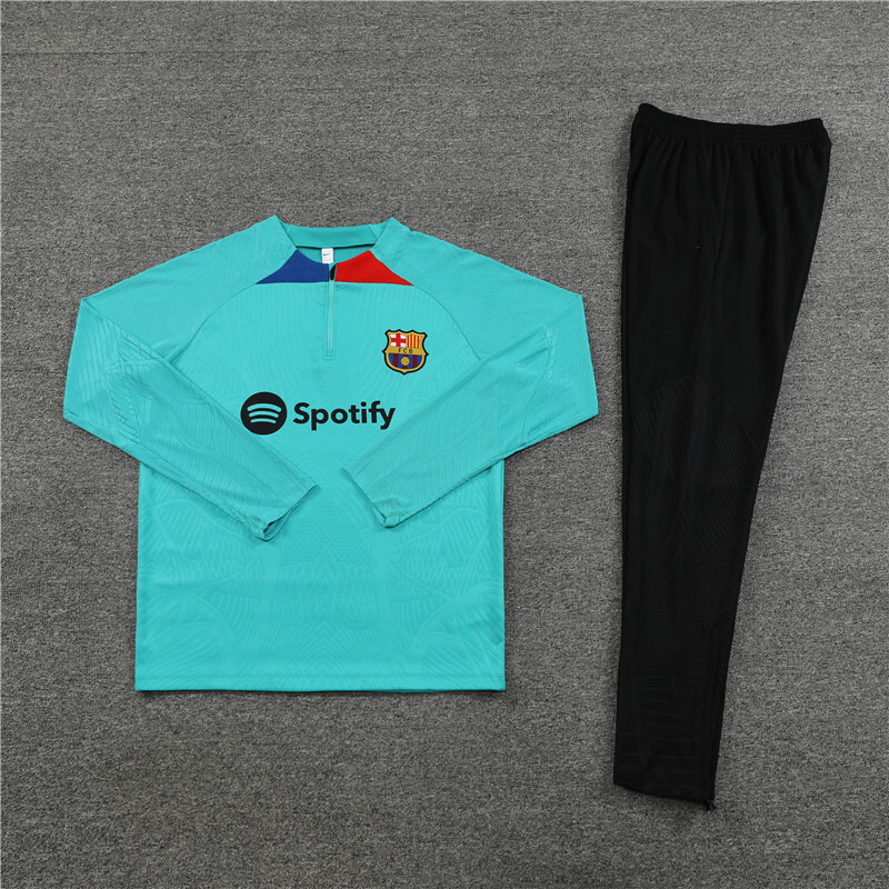 Barça camiseta de entrenamiento de fútbol adulto hombre niño juego de invierno Barça juego de manga larga número de impresión