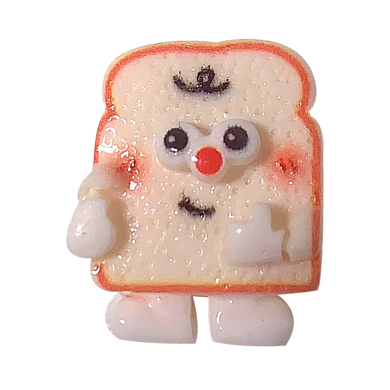 Nuevo pie galletas queso simulación de alimentos juegan accesorios de resina DIY accesorios de pegamento de crema material de cuerda de pelo