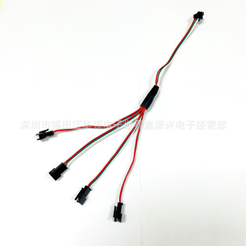 SM3P Male-Female Plug Terminal Cable Aircraft Connector Two-Through Four-Way Splitter 50CM/1/2 Meter Synchronous Extension Cable