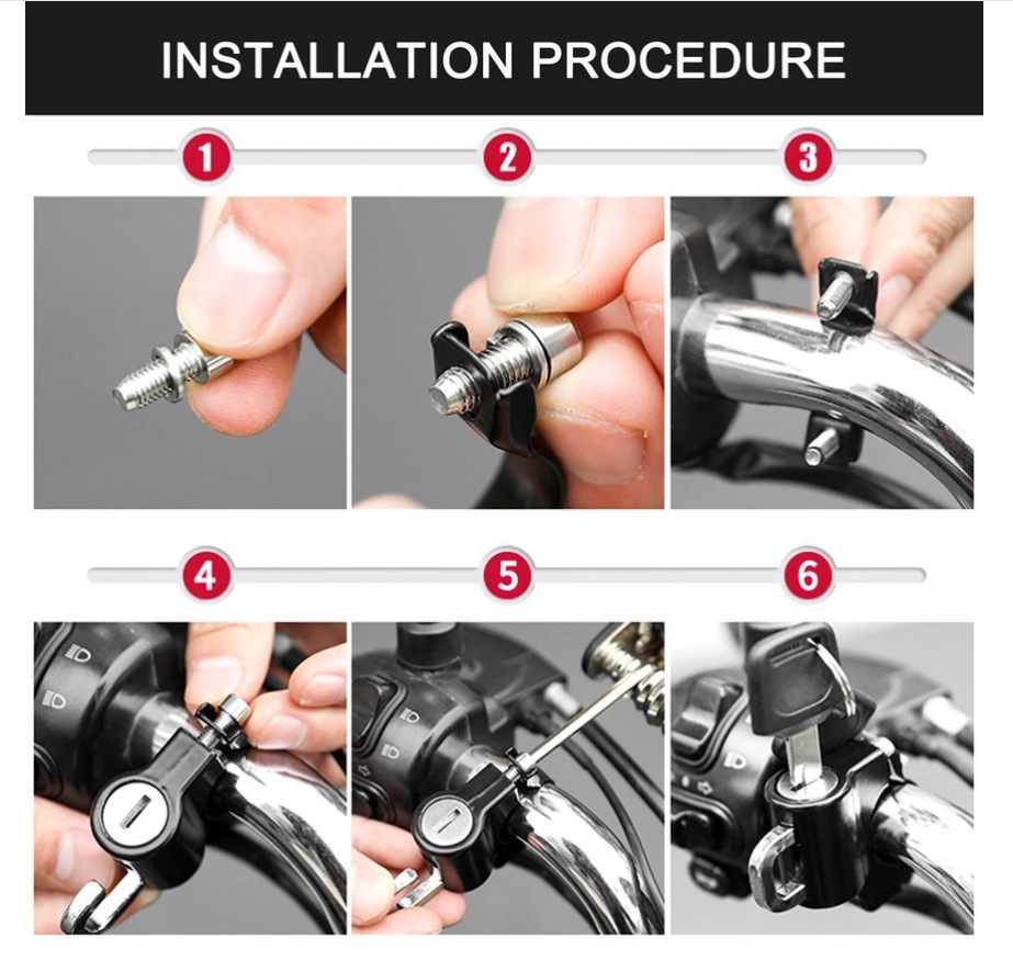 Cartoon Helmet Lock for Bicycles, Electric Vehicles, Motorcycles, Scooters, Mountain Bikes, Baby Strollers, Multifunctional Anti-Theft Lock Hook