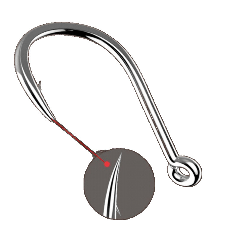 Tubo de Issene con agujeros de anzuelo de pesca conjunto mixto con caja de púas conjunto de mezcla de agujeros redondos fábrica de comercio de anzuelo de pesca