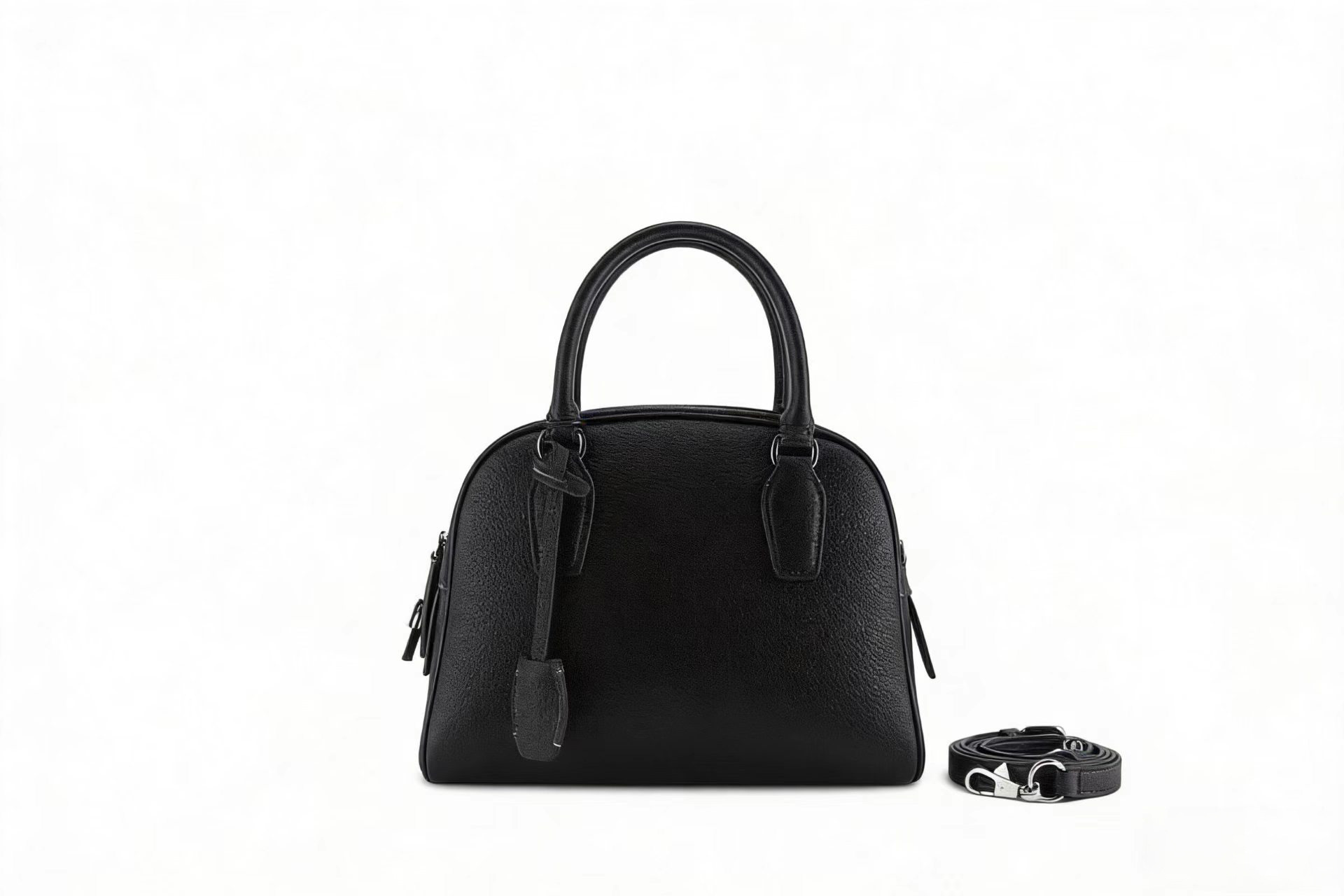 Row Bowling India 12 Large Capacity Retro Boston Pillow Bag Top Grain Cowhide Commuter Women's Handbag - Thumbnail 8